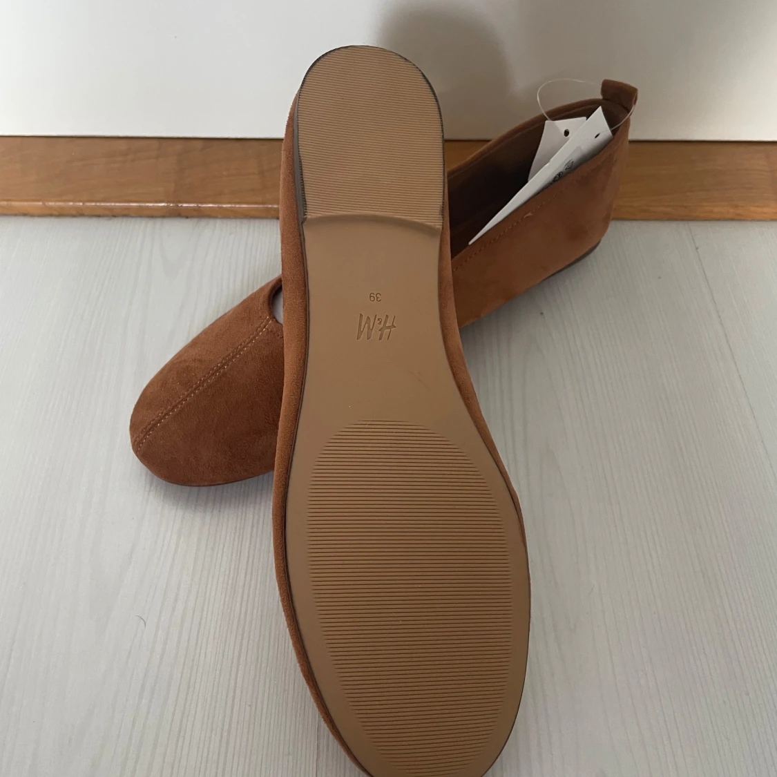 Bruna mocka ballerinas från H&M - 3
