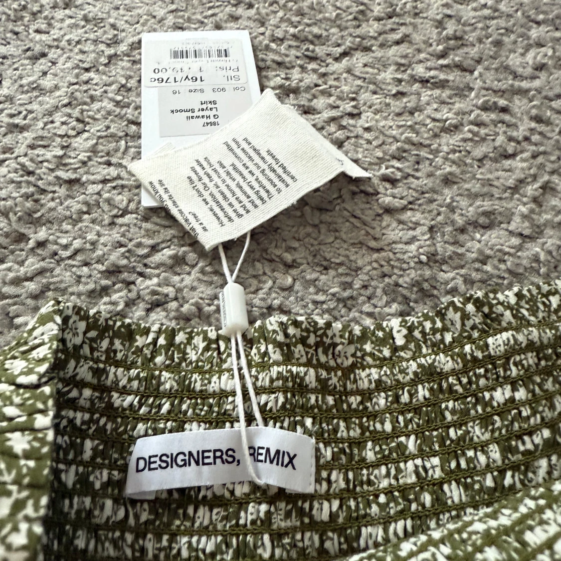 Grön blommig volangkjol Designers Remix - 2