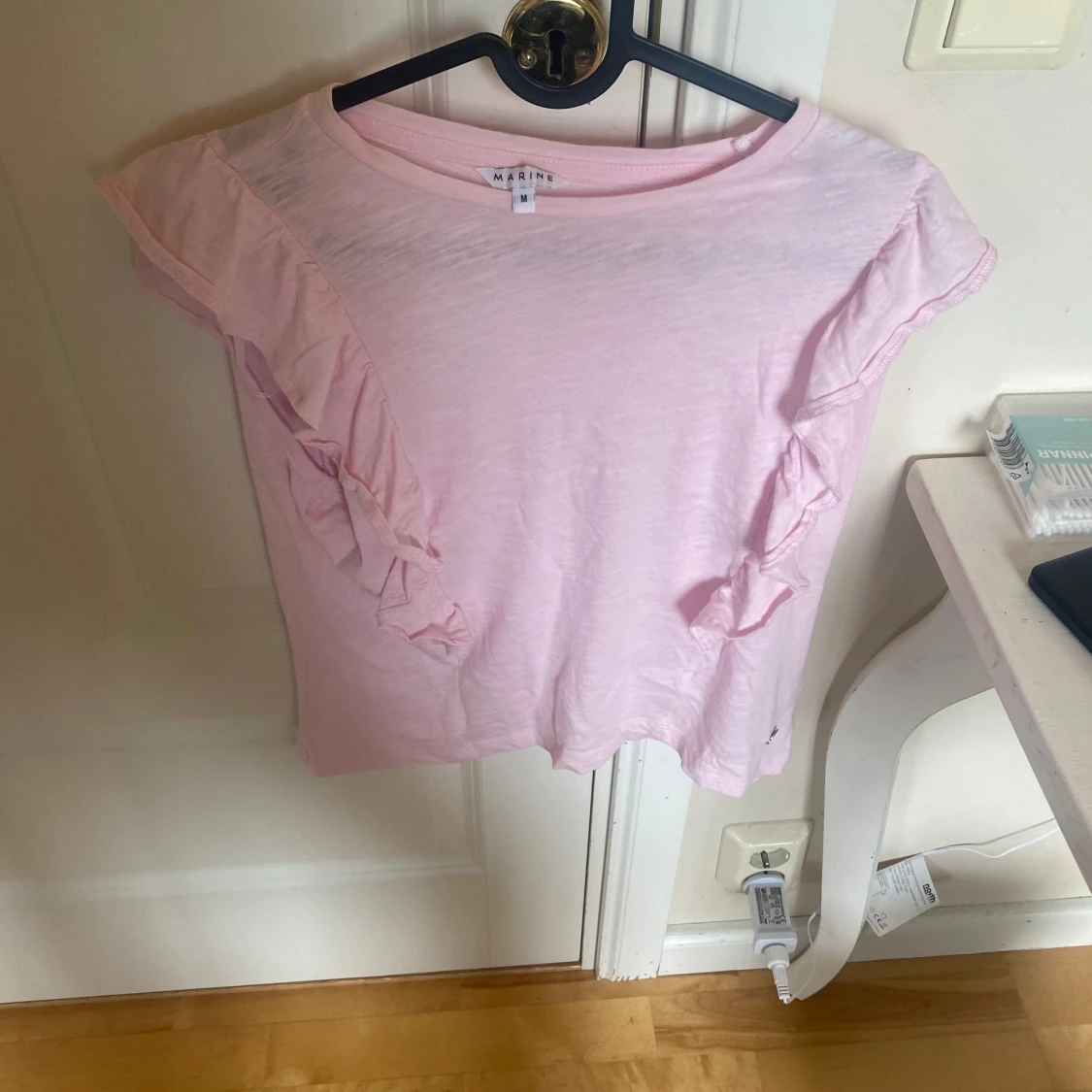 Ljusrosa volangtopp - 2