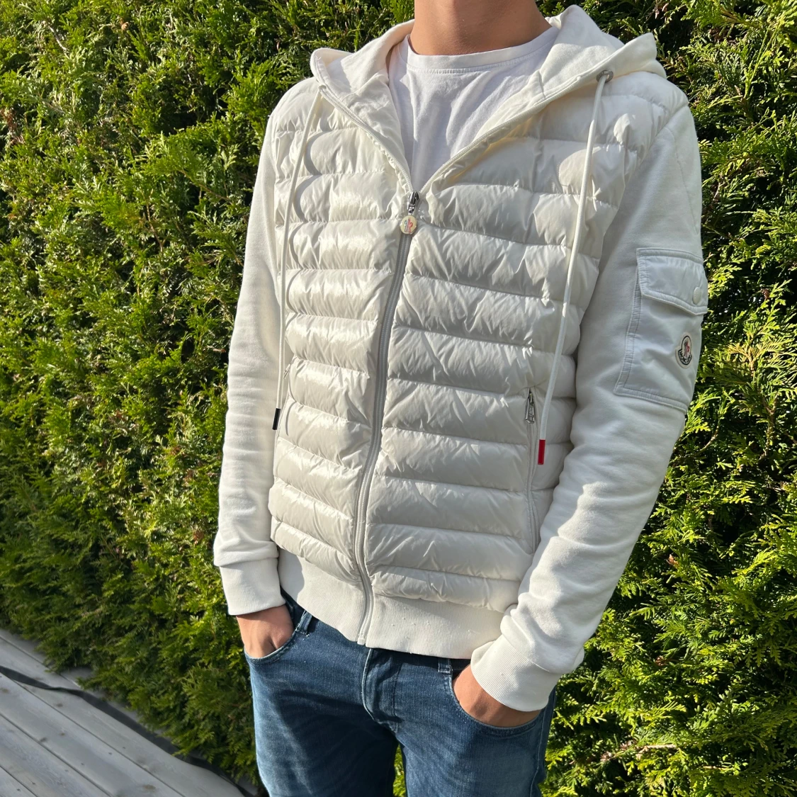 Vit Moncler cardigan