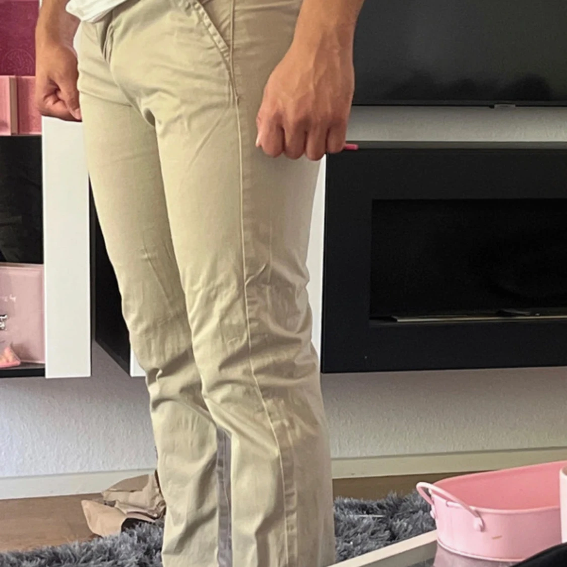 Beige chinos från Hampton Republic