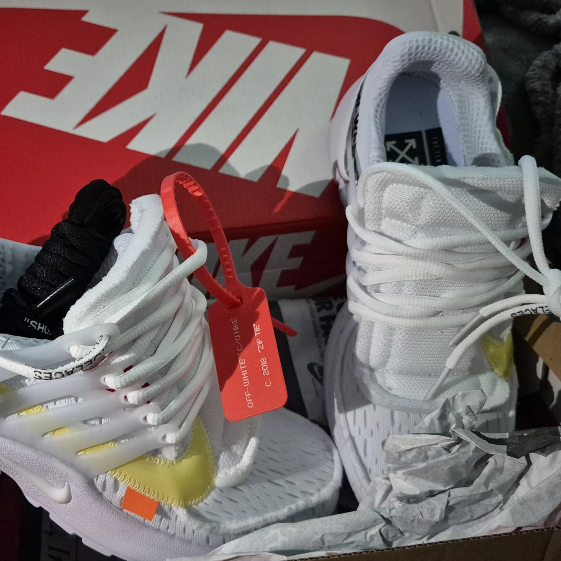 Nike Presto Off-White sneakers vit/gul