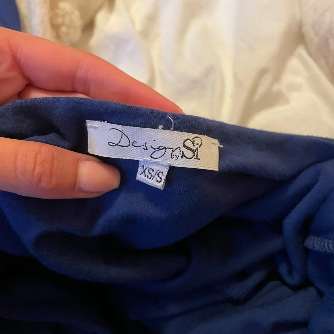 Mörkblå knytblus från Design by Si - 1