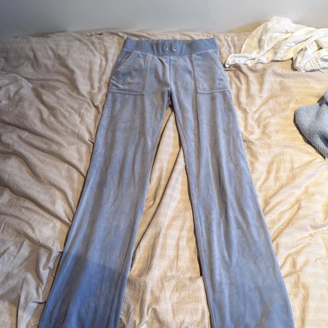 Blå velourbyxor Juicy Couture XS