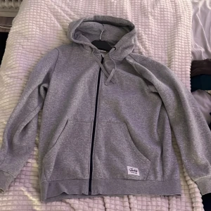 Grå hoodie från Andy by Frank Dandy - Snygg grå hoodie med dragkedja från Andy by Frank Dandy. Tröjan har huva med snörning, två fickor fram och ribbade muddar. Perfekt för chill dagar eller när du vill ha en enkel och stilren look.