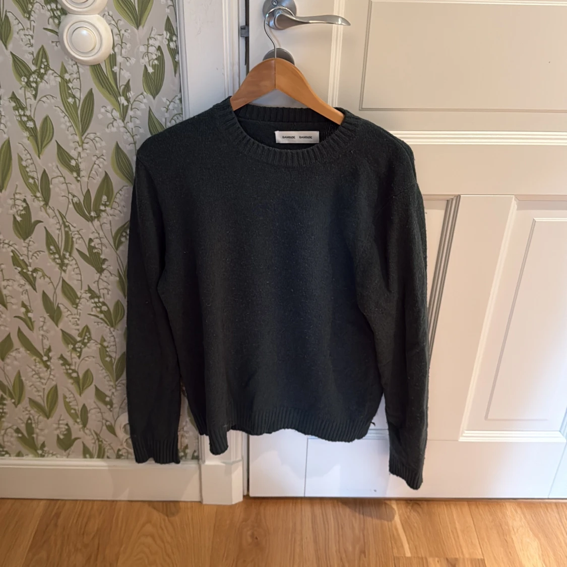 Mörkgrå stickad tröja Samsøe Samsøe