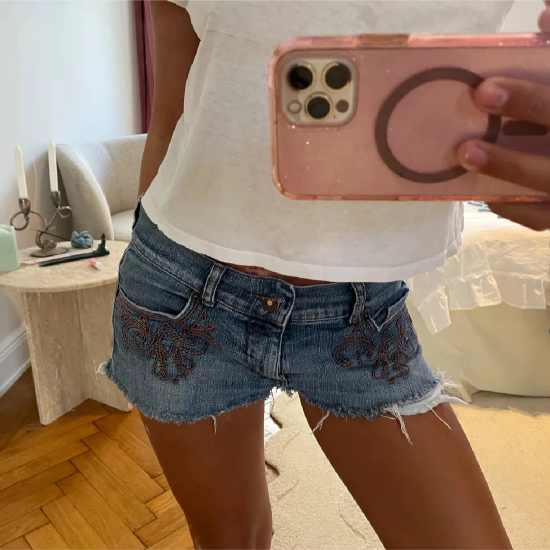 Så snygga jeansshorts!