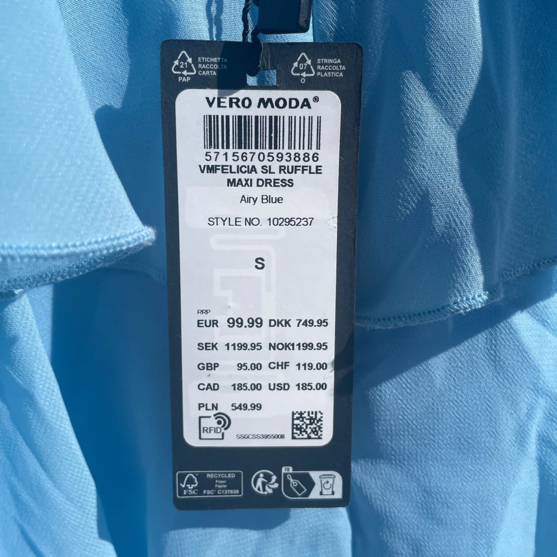 Ljusblå klänning från Vero Moda - 2