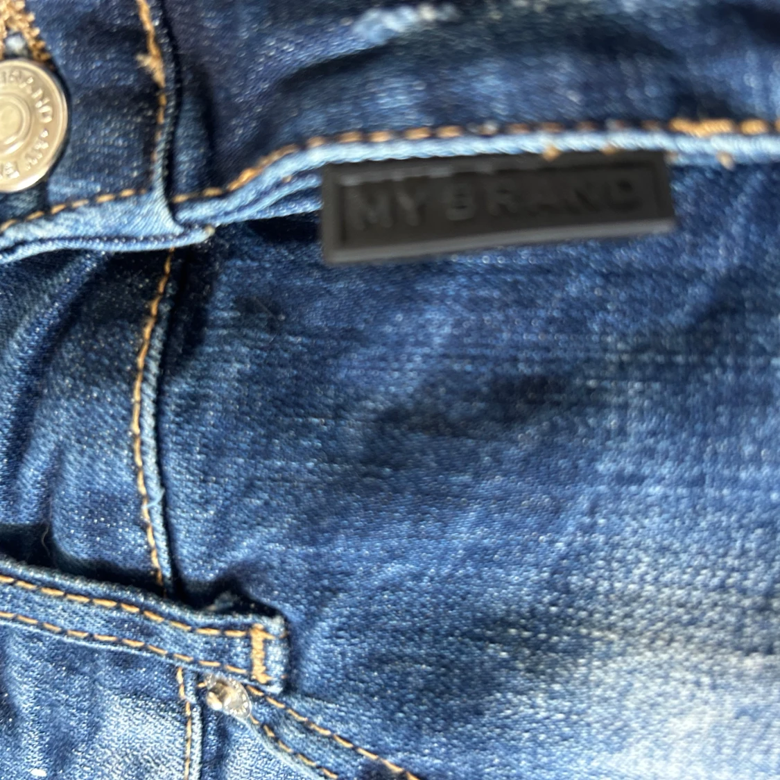 Blå jeansshorts från My Brand - 2