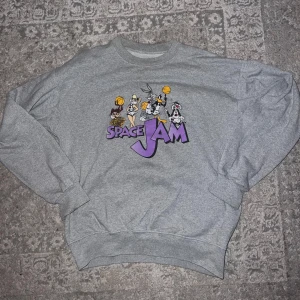 Space Jam sweatshirt - Säljer en grå sweatshirt med Space Jam-tryck på framsidan. Som ny!💜💜