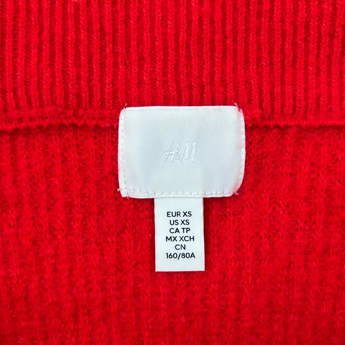 röd off-shoulder tröja - 2