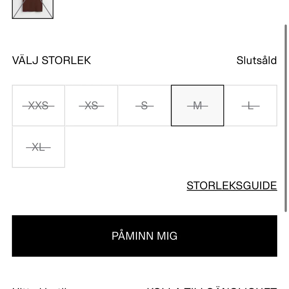 Brun ribbad klänning  - 1