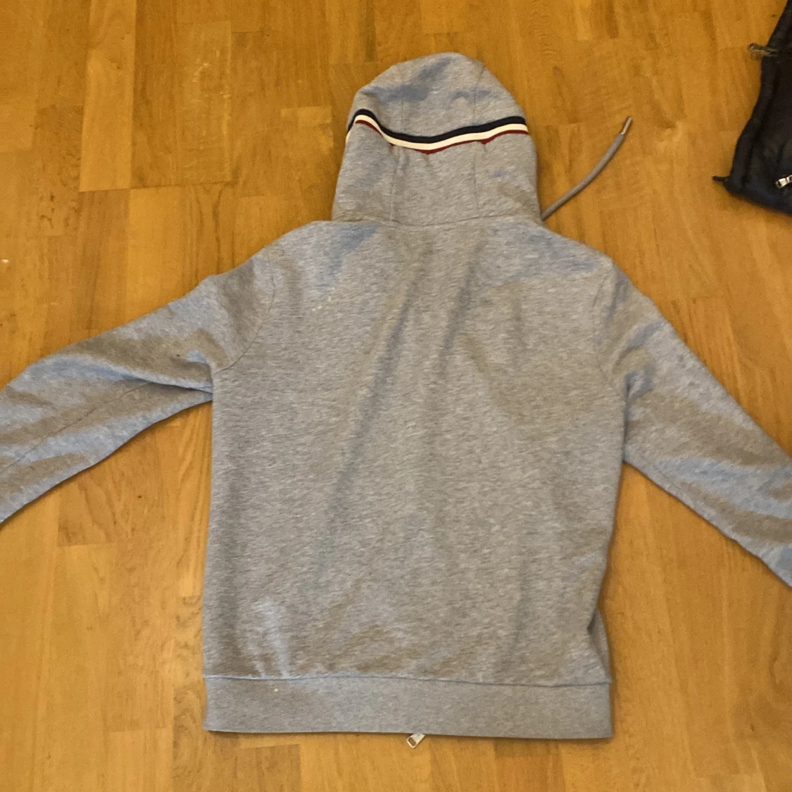 Grå Moncler hoodie med dragkedja - 1