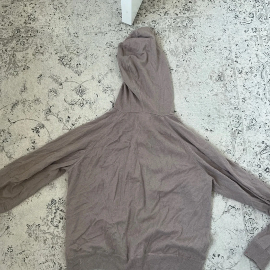 Beige hoodie i kashmirblandning H&M S - 1