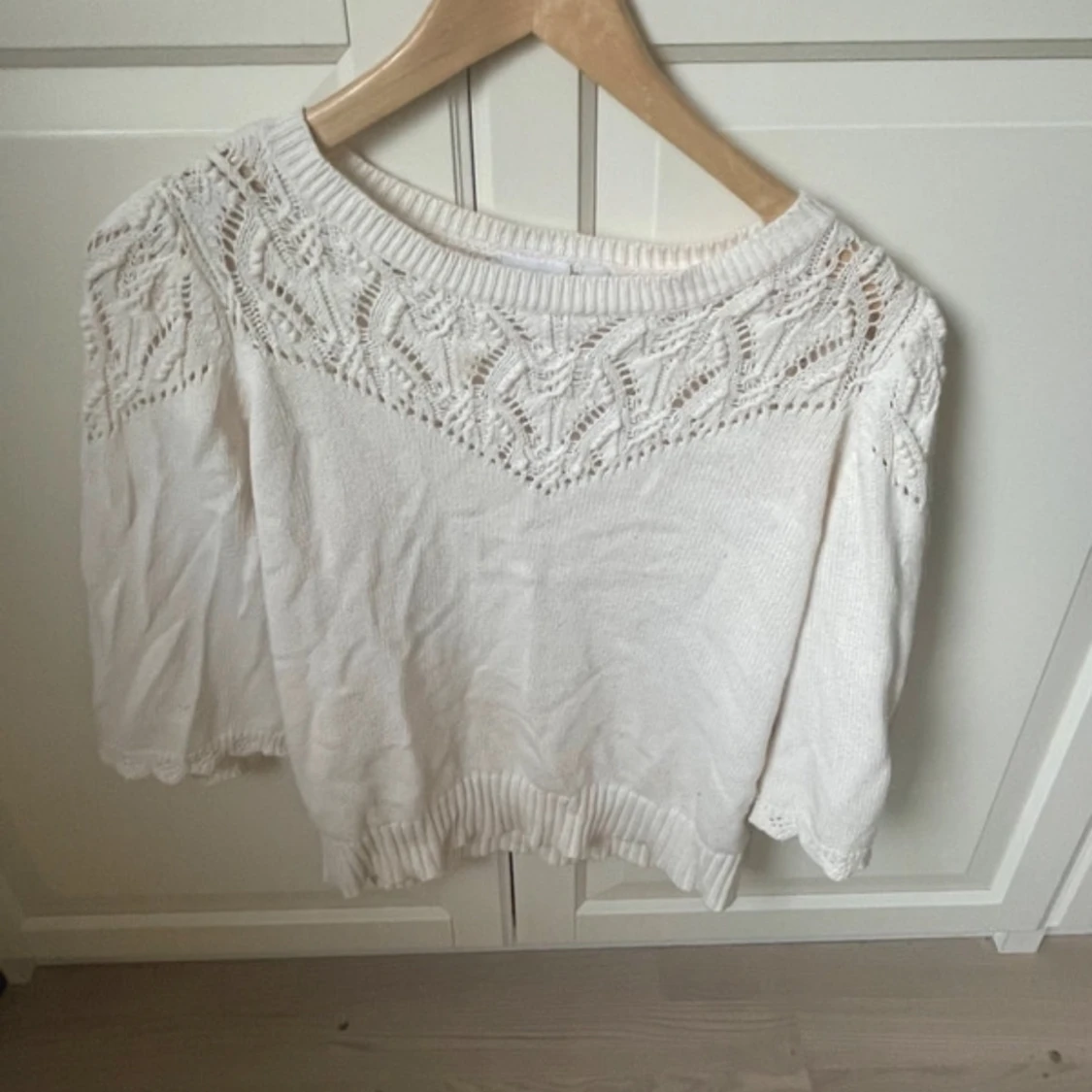 Vit stickad topp från Saint Tropez - 2