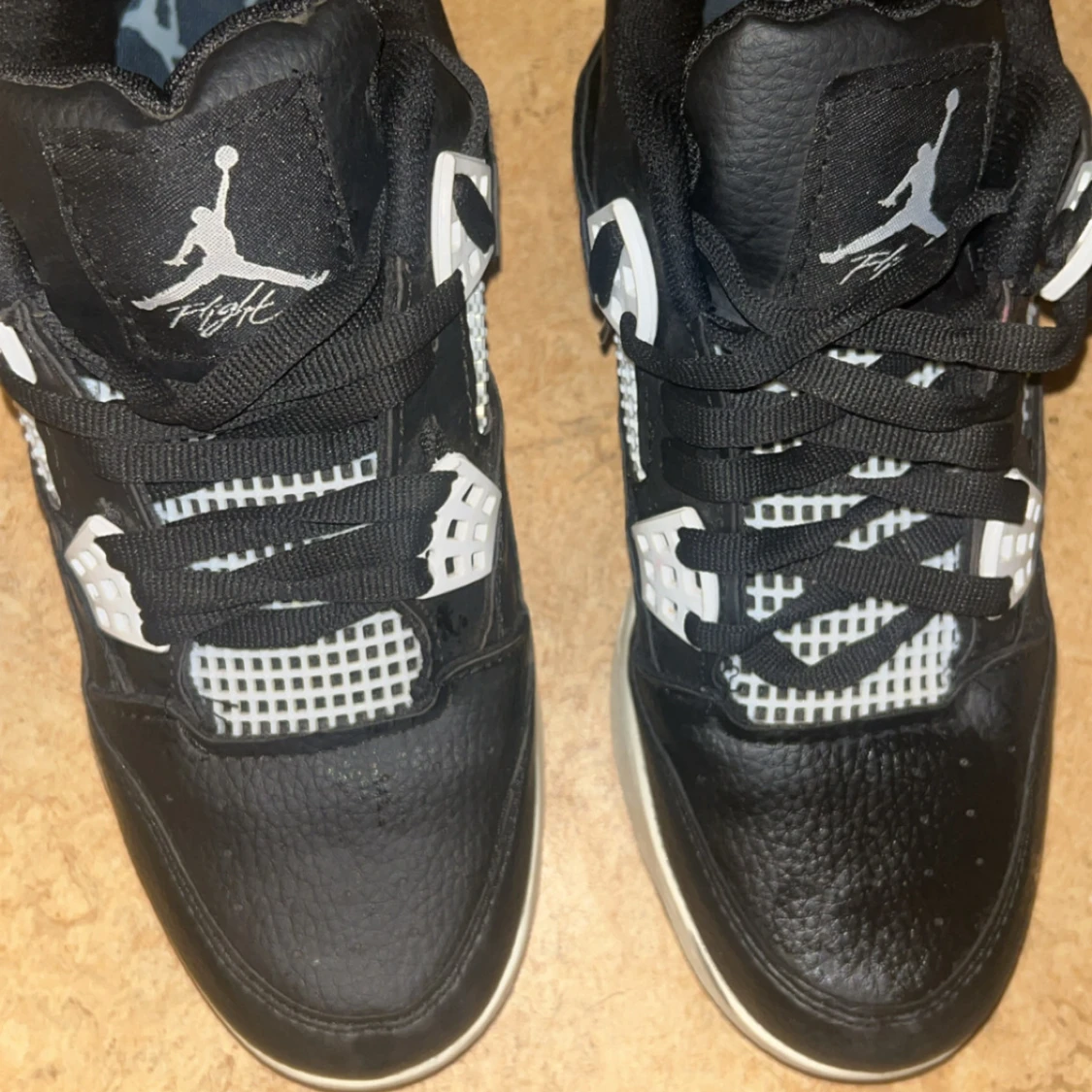 Nike Air Jordan 4 svart/vit sneakers - 2