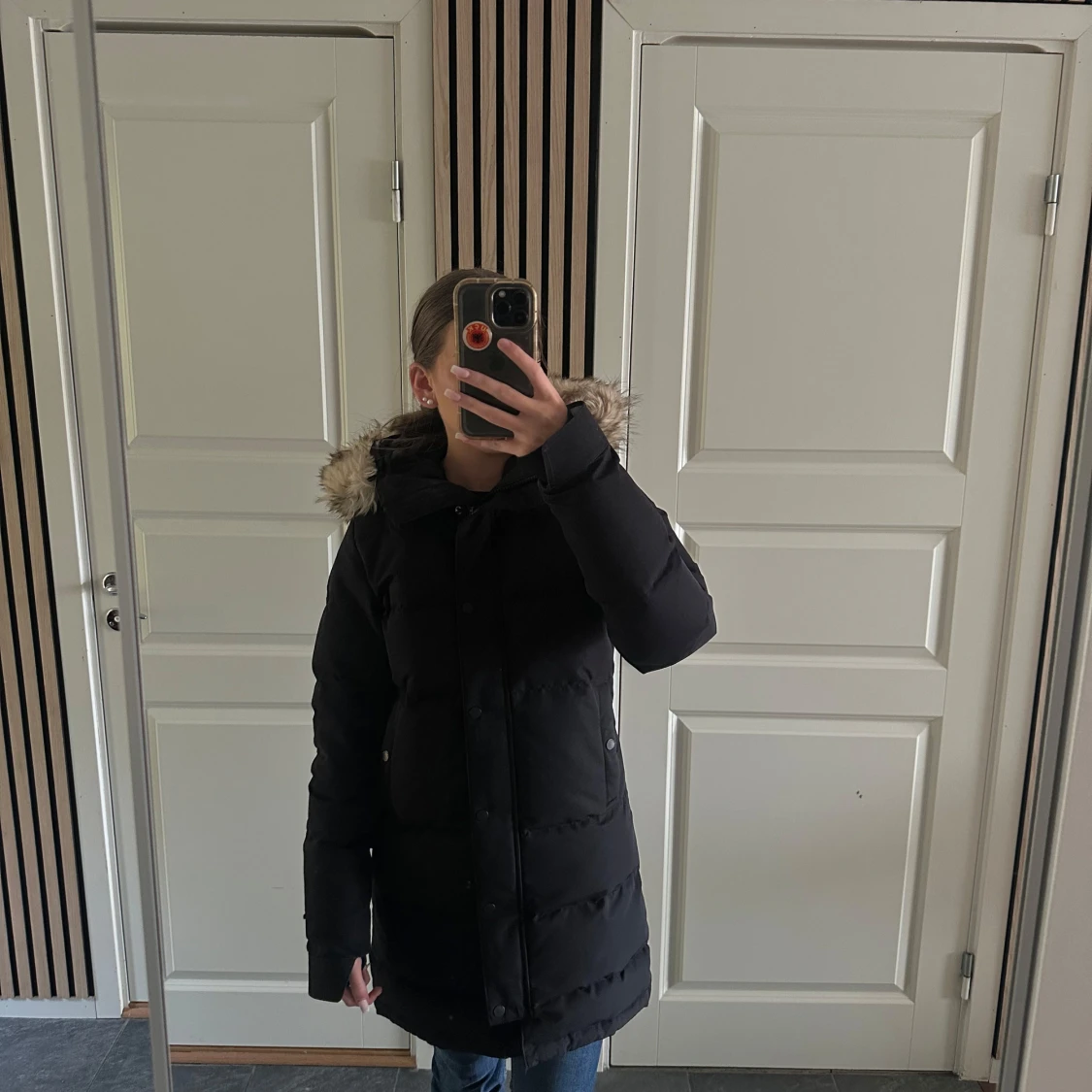 Svart pufferjacka - 1