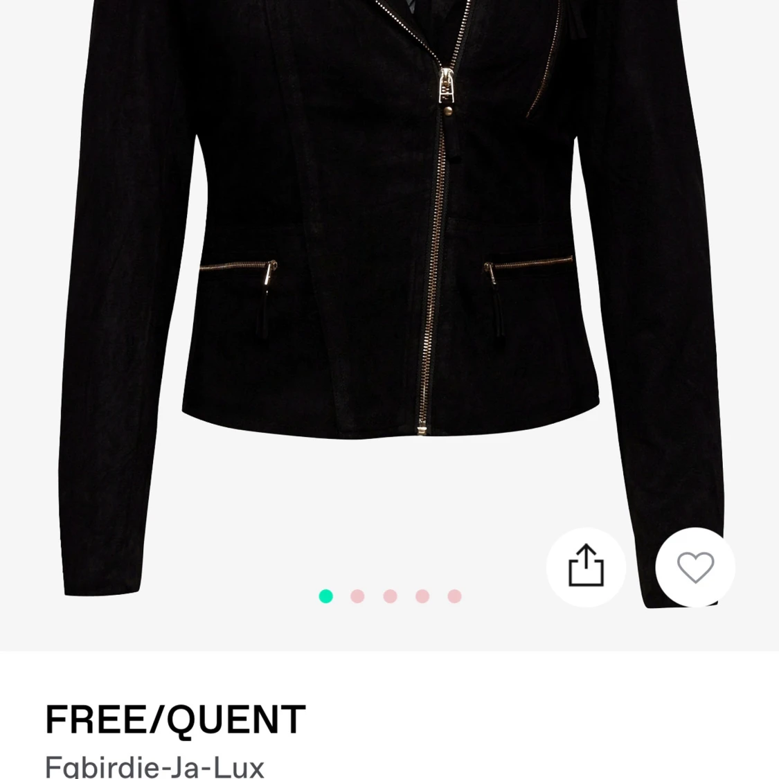 Svart mockajacka från FREE/QUENT