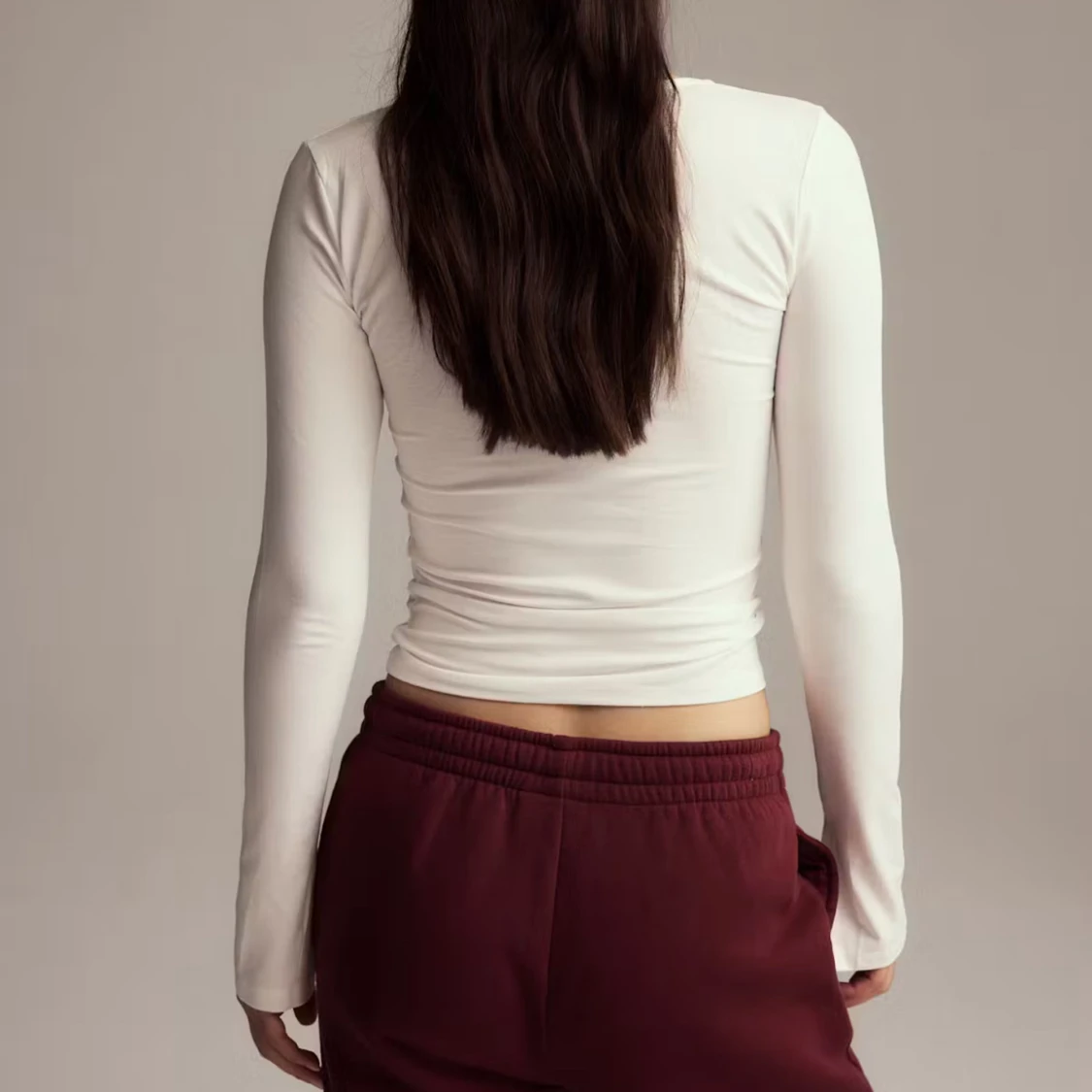 Vit långärmad topp från Gina Tricot - 2