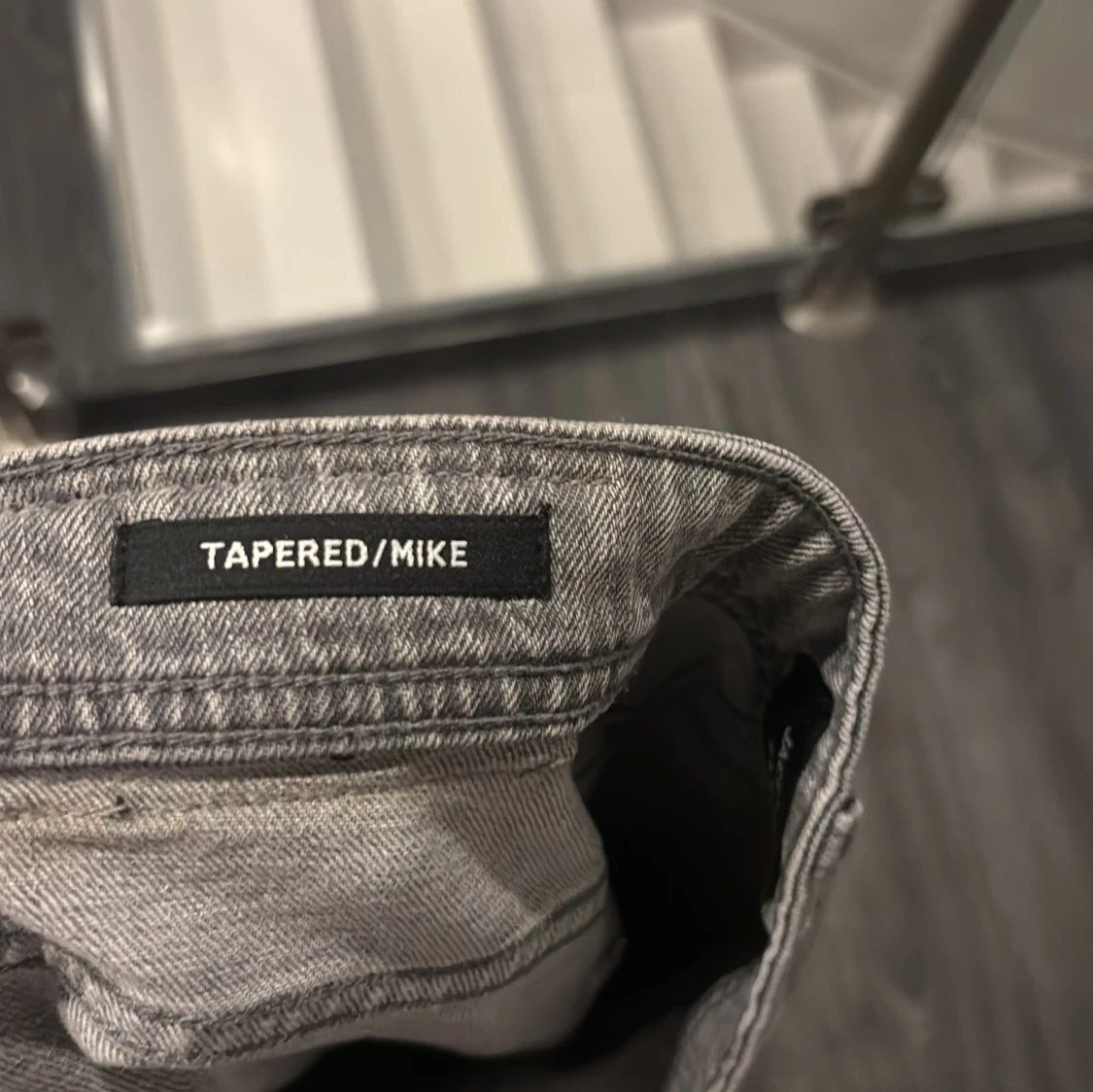 Grå tapered jeans Tapered/Mike 32/32 - 3