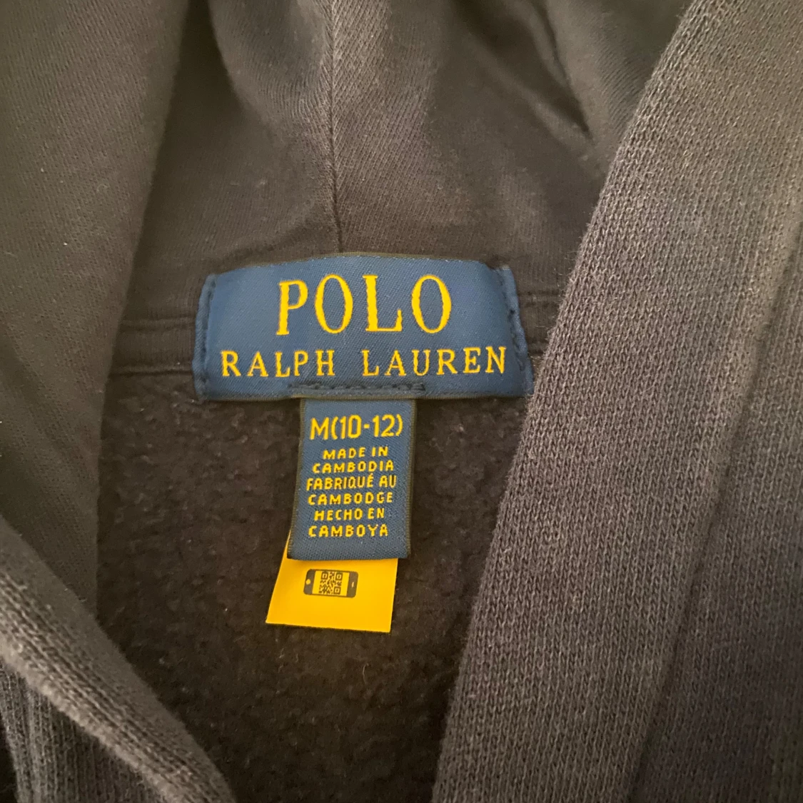 mörkblå zip hoodie polo ralph lauren - 2
