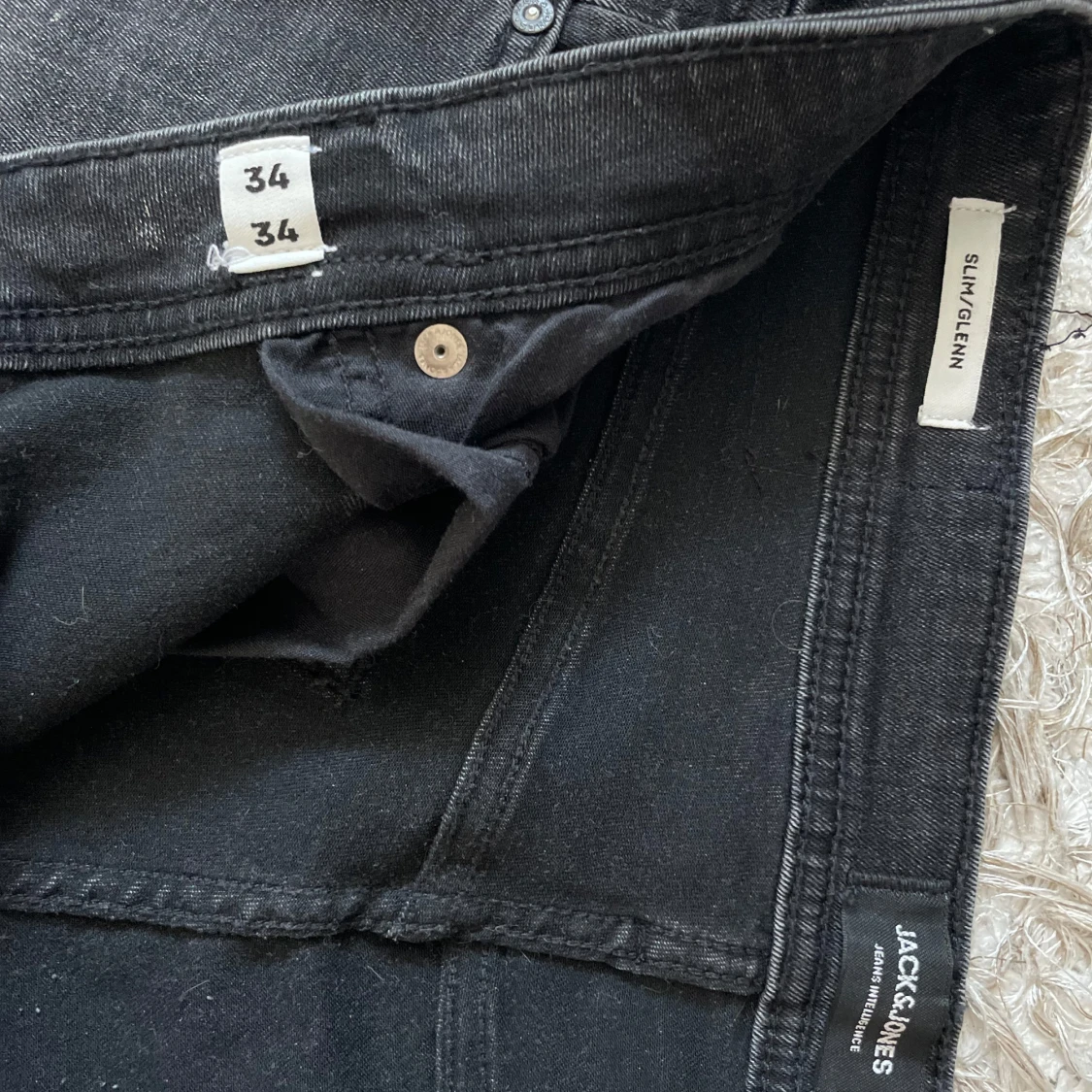 Jack & Jones Slim Glenn svarta jeans - 3