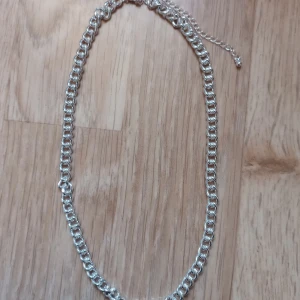 Silverfärgat halsband - Snyggt silverfärgat halsband med kedjedesign. Perfekt för att ge en stilren touch till din outfit. Justerbar längd för bästa passform.