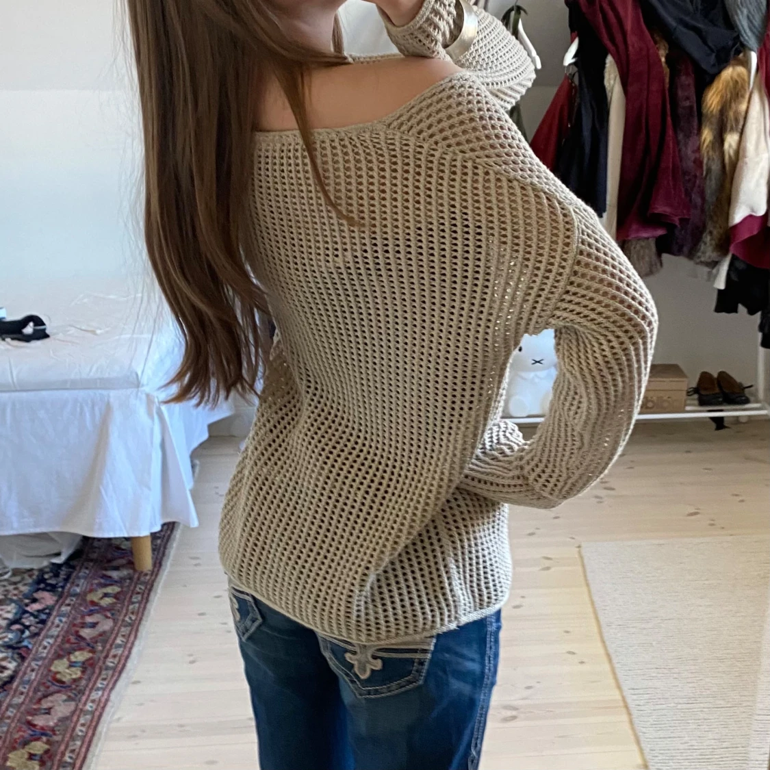 Virkad oversize tröja  - 2