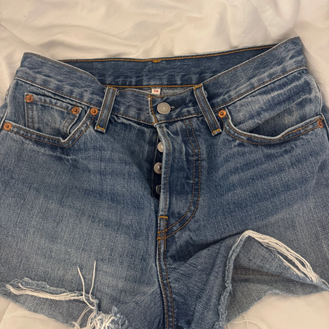 Blå jeansshorts från Levi's - 2