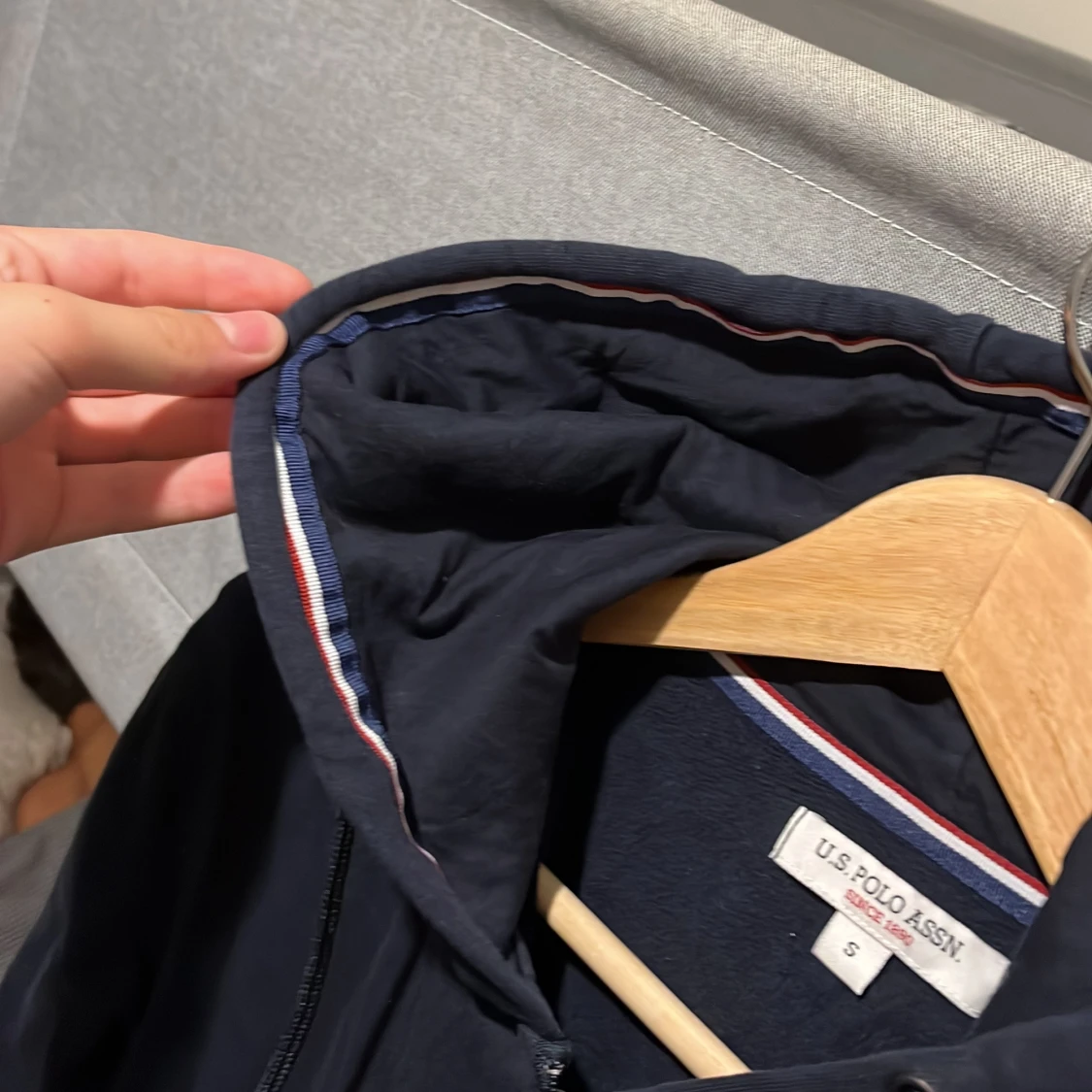 Marinblå hoodie från Ralph Lauren - 4