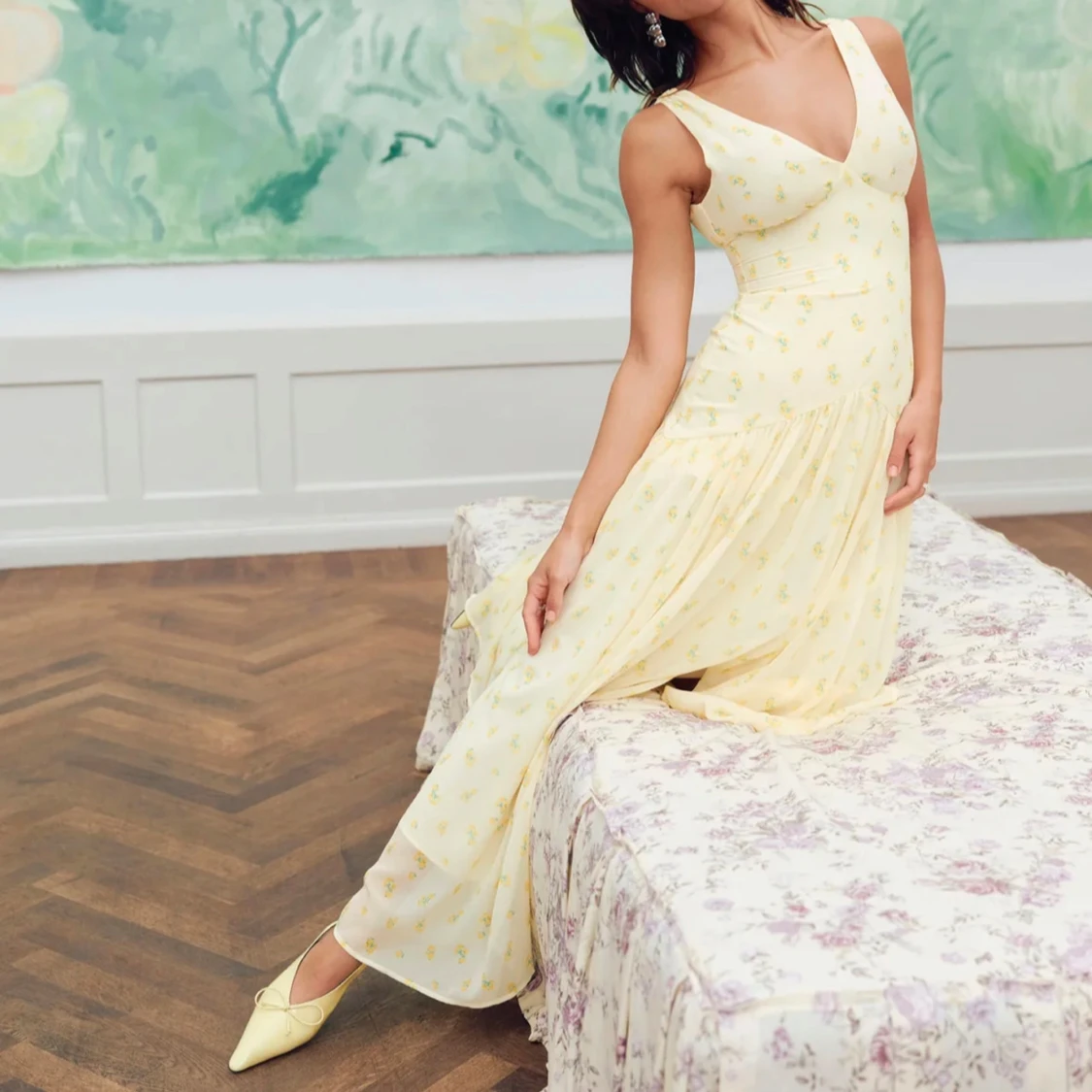 Gul klänning Adoore  - 1