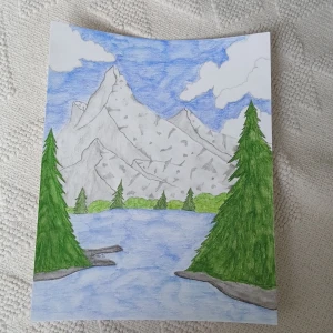 Painting - Poster painting 24 x 30 cm. Homemade. Aquarel painting its not a canvas