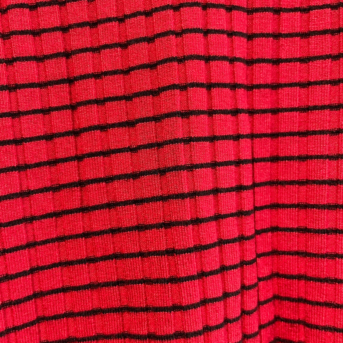 Röd och svart randig långärmad tröja Zara - 3