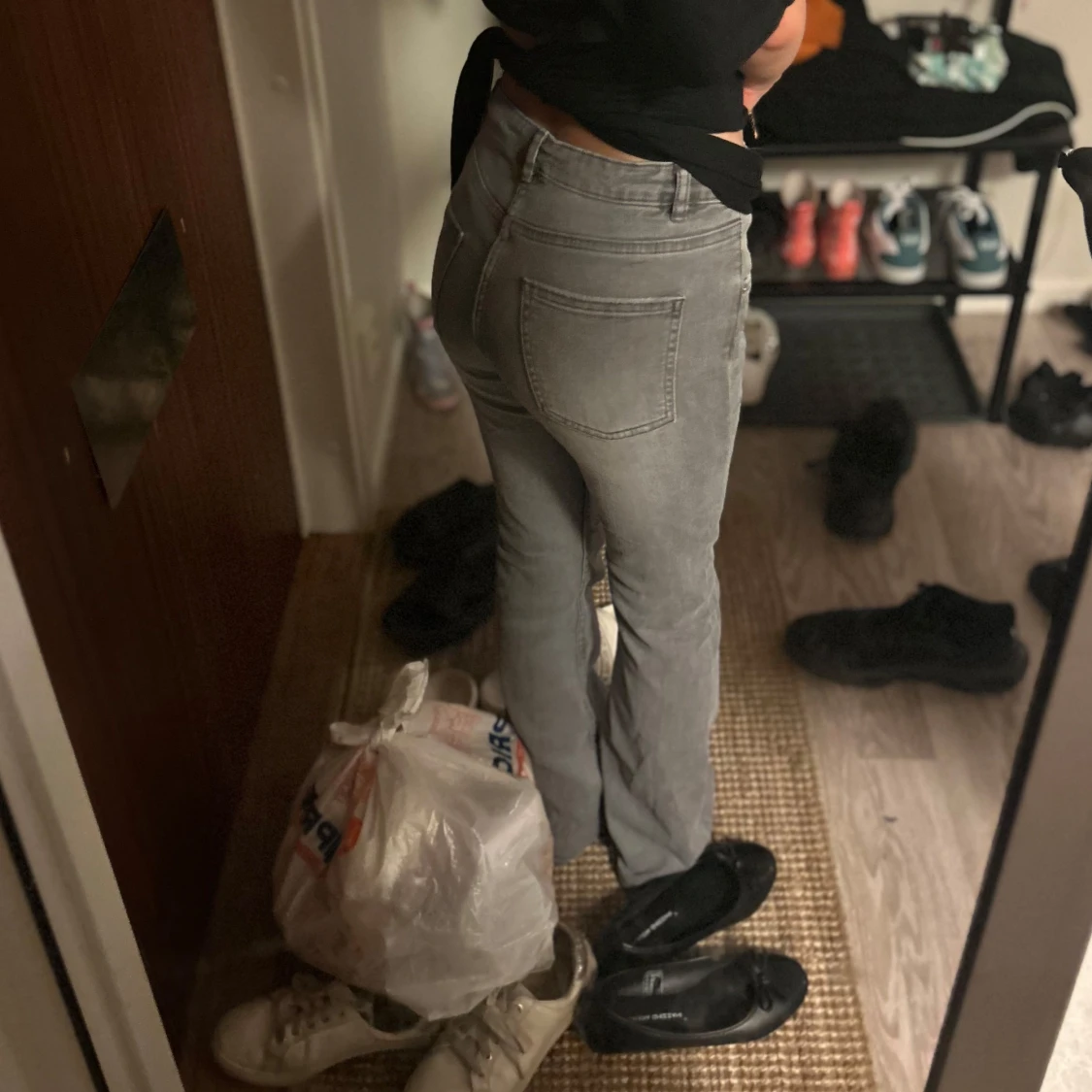 Grå jeans från Kappahl, storlek 152 - 1