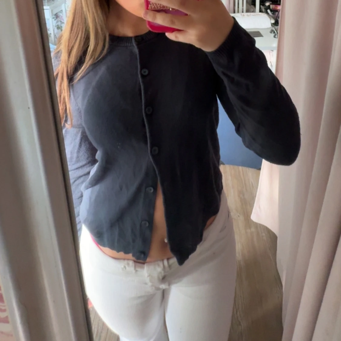 Mörkblå kofta  - 1