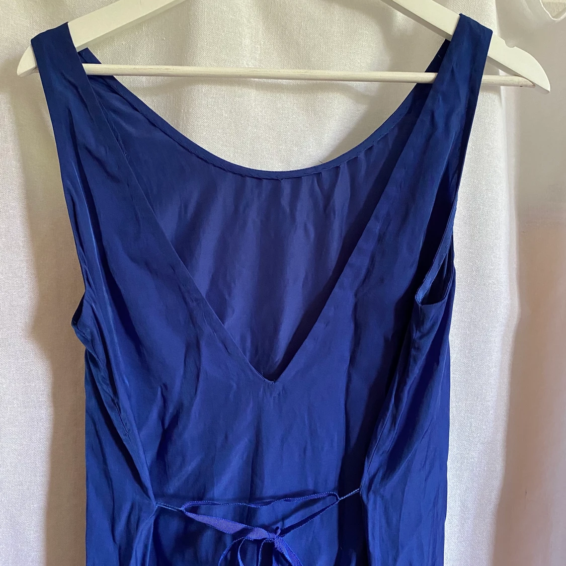 Djupblå långklänning - 91