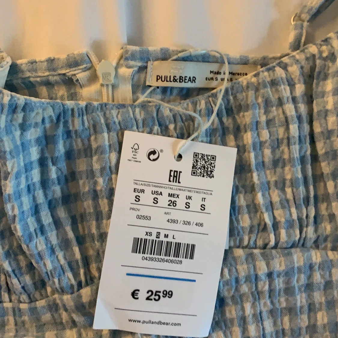 Rutig klänning - 91