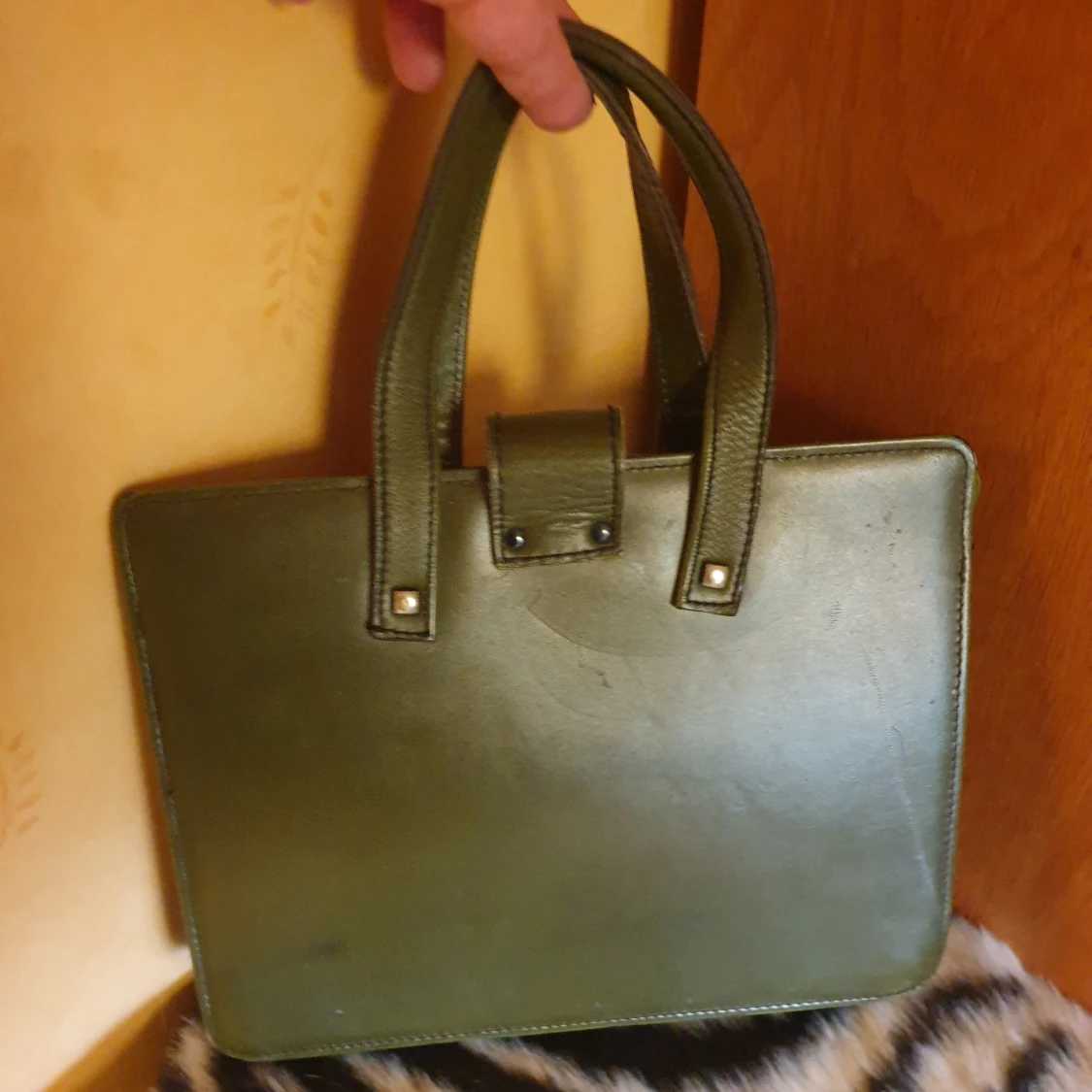 Vintage 60-tal äkta skinnväska passa på! - 90