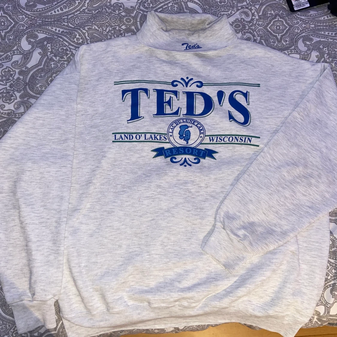 Grå Vintage polotröja  - 90