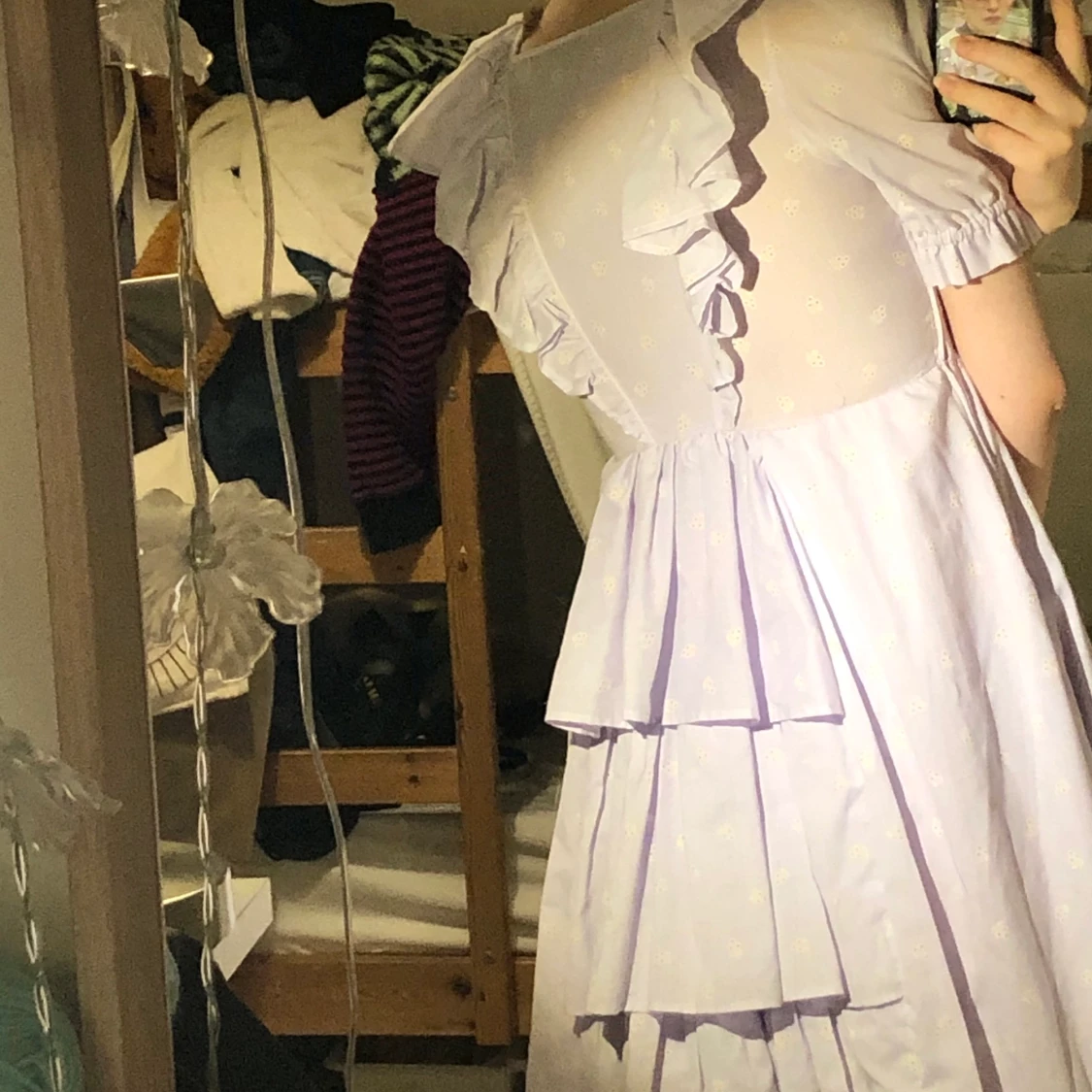 ljuslila långklänning i size S - 90