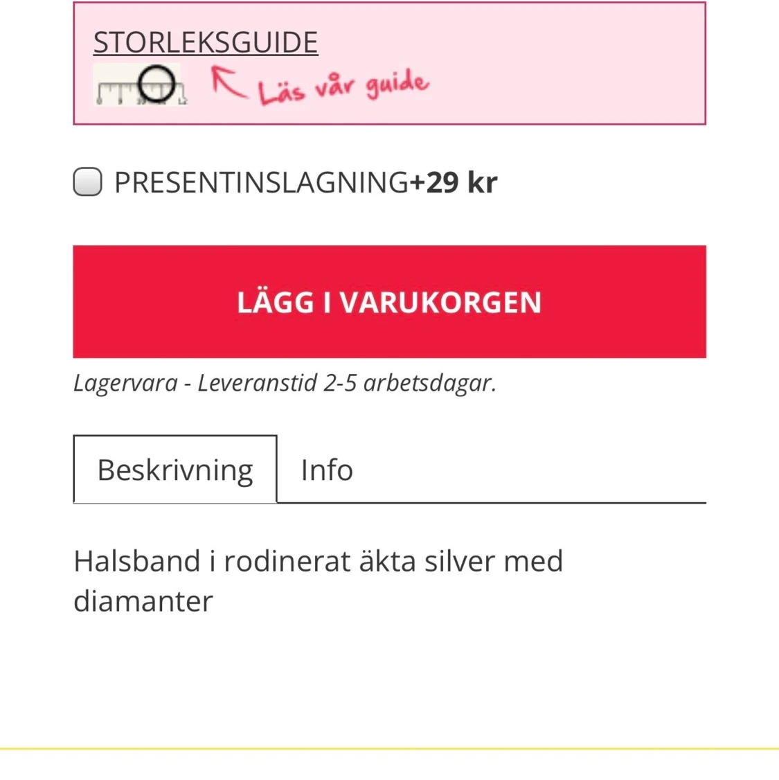 Silver halsband med diamanter  - 91