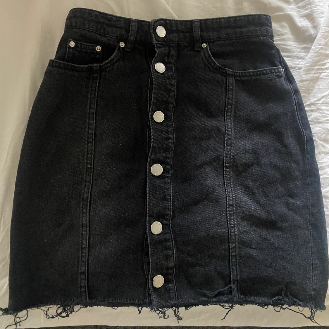 Svart jeans kjol - 90