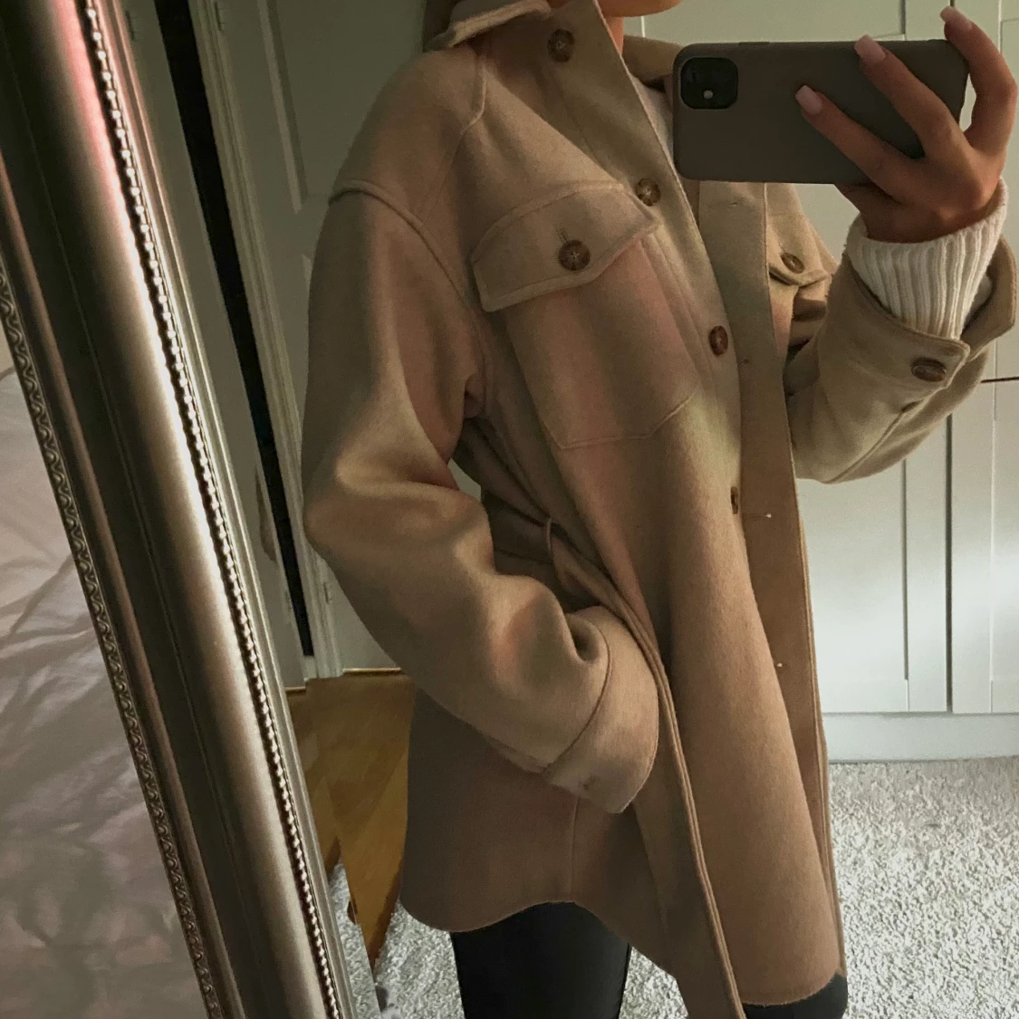 Beige kappa med knytning✨ - 90