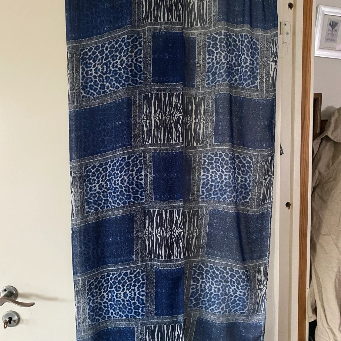 Fin lång stor scarves Blå - 90