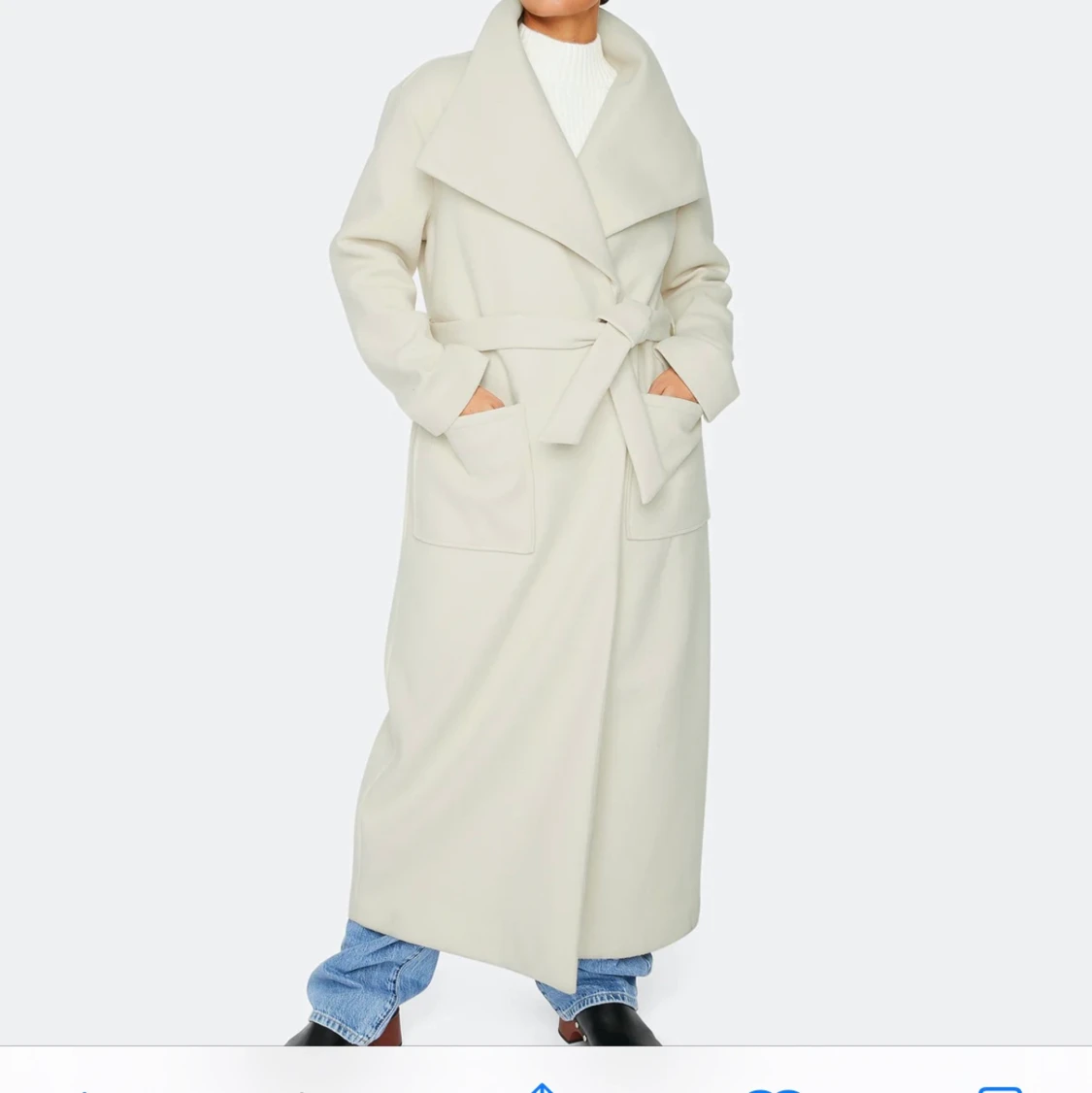 Beige kappa från bikbok