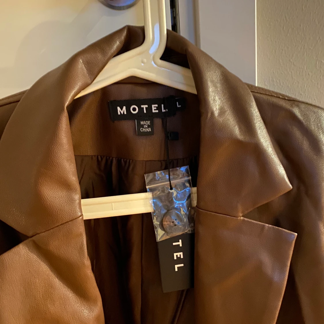 Motel rocks PU blazer brown - 91