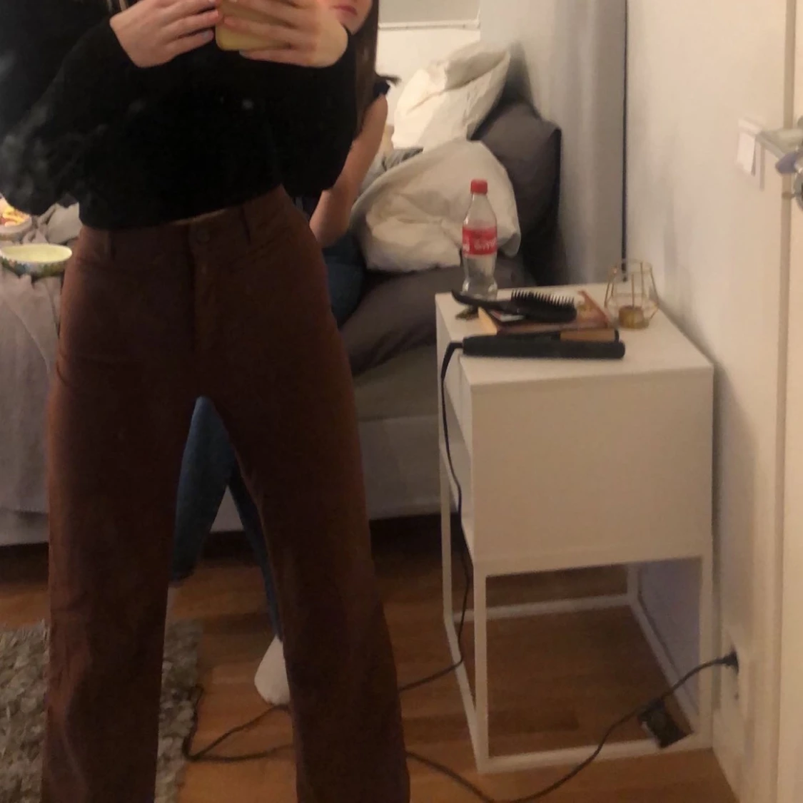 Bruna kostymbyxor  - 91