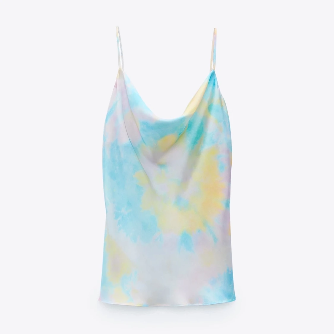 tie dye camisole top zara