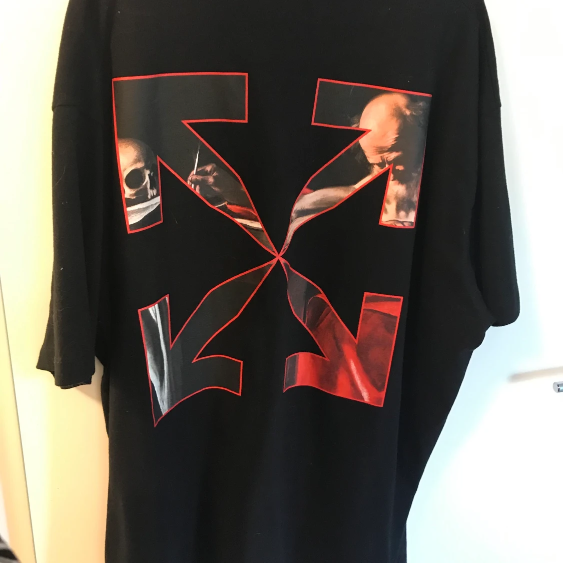 Off white t-shirt, strl M  - 90