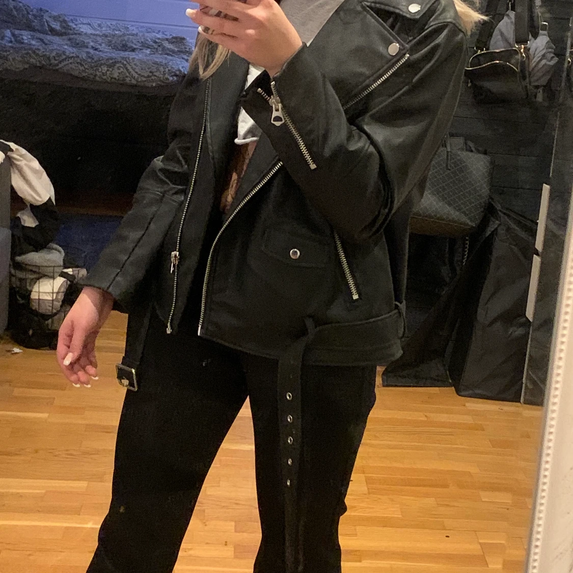 Oversized skinnjacka - 91